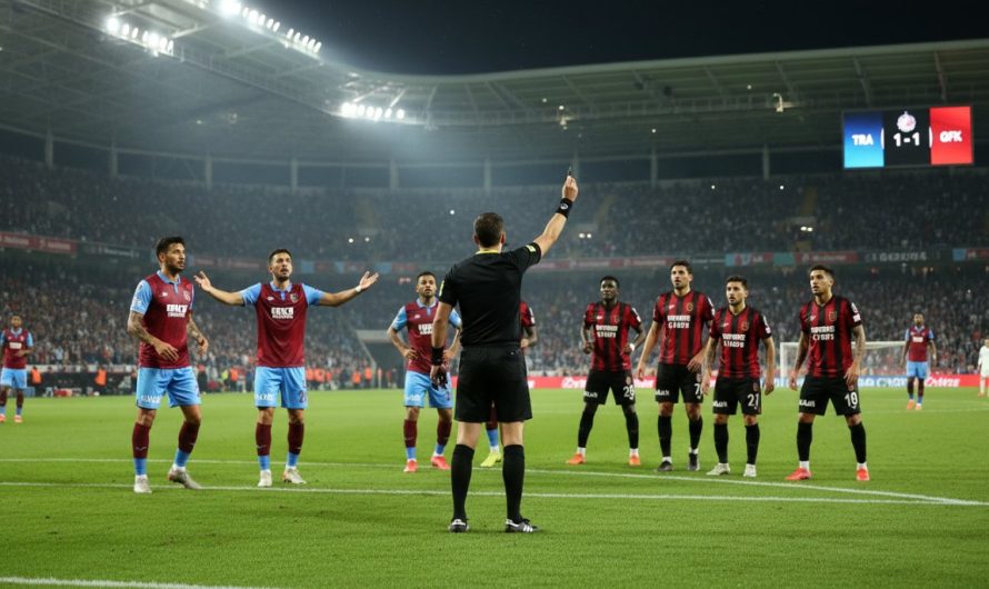Trabzonspor-Gaziantep FK Maçında Tartışmalı Hakem Kararı ve İstifa Süreci